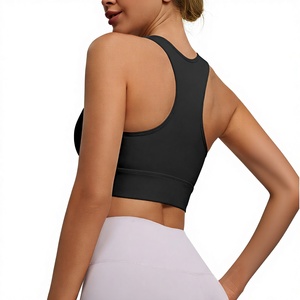Soutien-gorge de sport pour femme, rembourré, sans couture, extensible, respirant, séchage rapide, pour fitness et gym, personnalisable, vente en gros, ajustable, simple, haute performance - Product Image 5