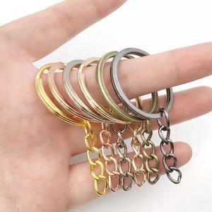 مصنع الجملة حلقة معدنية مفتاح مع سلسلة - Product Image 6