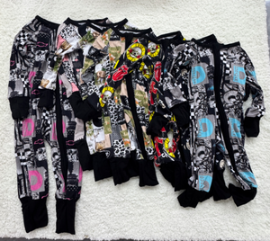 Yy Bestseller RTS Charakter-Print Herbst Unisex Babykleidung Umweltfreundlicher Gestrickter Zweiwege-Reißverschluss Langarm Bambus-Schlafanzug ODM - Product Image 4