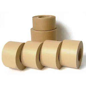 Hot Melt Adhesive Kraft Paper Tape Waterproof and Self-Adhesive for Printing and Sealing Available in Roll Form