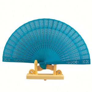 Custom Printed Wooden Folding Hand Fan with Tassels Painted Design-Baby Shower Wedding Party Advertising <b>Gift</b> - Product Image 1