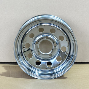 Nuevas Llantas de Acero para Remolque 13x4.5 Pulgadas, Plateadas Brillantes Cromadas, 5x114.3 ET0, Certificadas por DOT/TUV/CE/BUREAU VERITAS, 1730LBS Máx., Repuestos para - Product Image 4