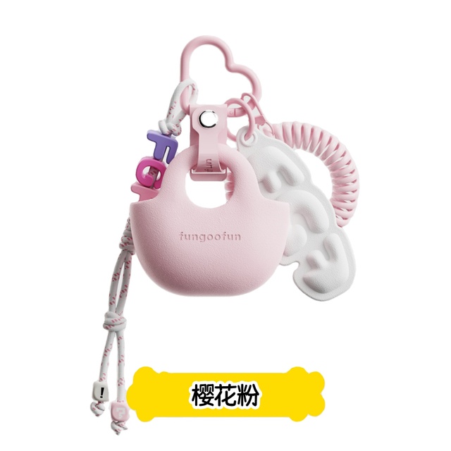 Fungoofun Style Mini Pouch Creative Keychain Holder for AirPods Earbuds Small Drawstring Bag Niche Art Gift for Women Men