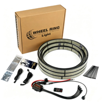 Kit d'éclairage de roue blanc pur 17 pouces en promotion – Accessoires auto, éclairage LED de roue haute qualité, 5 ou 10 rangées