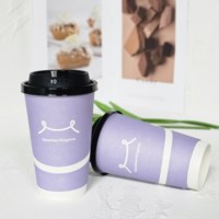 Gobelets à café jetables en gros, double paroi, 8, 10, 12, 16, 21 oz, biodégradables, écologiques, avec couvercles de qualité alimentaire, personnalisables, en papier