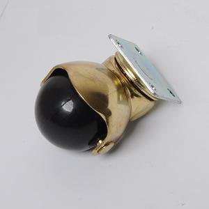 1.5 Inches <span class=keywords><strong>Ball</strong></span> Caster Wheels mit Brake 360 Degree Antique <span class=keywords><strong>Brass</strong></span> Top Plate <span class=keywords><strong>Casters</strong></span> für Furniture Cabinets Wheelchairs - Product Image 2