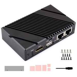 Mini-ordinateur CM5-DUAL-ETH-BOX-B Gigabit/2.5G à double Ethernet (B) basé sur Raspberry Pi CM5 avec deux ports Ethernet RJ45 K570 - Product Image 5
