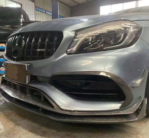 Nouveau <span class=keywords><strong>s</strong></span>éparateur de pare-chocs avant en fibre de carbone pour Mercedes-Benz Classe A W176 <span class=keywords><strong>A45</strong></span> <span class=keywords><strong>AMG</strong></span> 2016-2019, ajustement universel, fixation par vis - Product Image 6