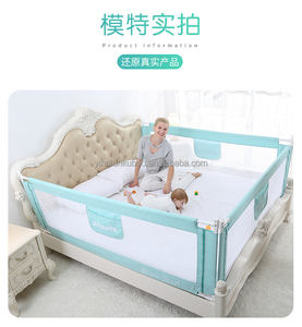 Barrière de <span class=keywords><strong>lit</strong></span> pour bébé, barrière de sécurité pour tout-petits, pliable, portable, barrière latérale de <span class=keywords><strong>lit</strong></span> réglable, protection anti-chute pour chambre d'enfant - Product Image 3