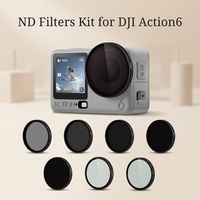 Filtres UV ND CPL Black Mist en verre optique pour caméra d'action ND8 ND16 ND32 ND64 pour Osmo Action6 - Résistant aux chocs