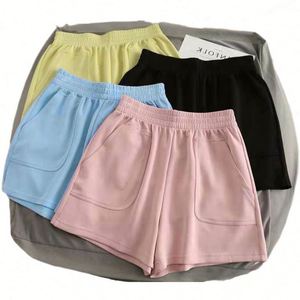 Shorts Deportivos Casuales de Verano para Mujer, Corte Regular, Pantalones Cortos de Color Sólido, Pantalones para Correr, Tejido Dobby Transpirable y Ecológico - Product Image 1
