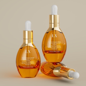 Flacone in Vetro da 30 ml con Erogatore a Pressione per Essenze e Emulsioni, Bottiglia Airless per Siero con Pompa, Confezione di Lusso - Product Image 2