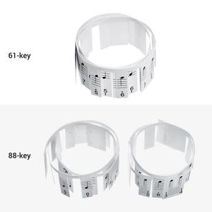 Tabla de notas de Piano de 61 teclas, pegatinas de teclado de Piano extraíbles antiadherentes con pentagrama de música y notación <span class=keywords><strong>Musical</strong></span> numerada para principiantes - Product Image 6