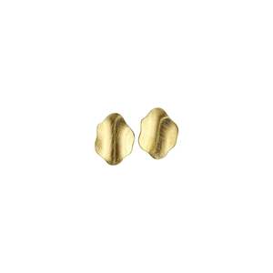 ต่างหูแฟชั่นแบบติดหู สแตนเลส 316L ชุบทอง PVD ทนทาน เป็นมิตรต่อสิ่งแวดล้อม - Product Image 1