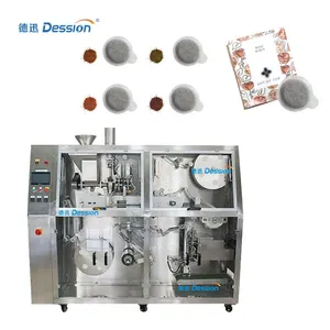 Dession Hot selling new filter paper round bag tea coffee soybean milk powder automatic packaging machine
