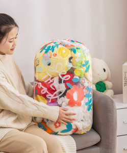 LTT1625 panier de rangement de grande capacité, <span class=keywords><strong>écologique</strong></span> imprimé personnalisé <span class=keywords><strong>réutilisable</strong></span> PEVA sacs mobiles d'édredon sac de rangement pliable pour jouets - Product Image 2