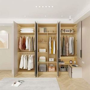 Placard de rangement personnalisé en bois noir Armoire design personnalisé avec porte en verre pour chambre à coucher - Product Image 5