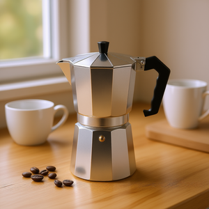 Cafetera Karl Krger para Espresso, 9 Tazas, Acero Inoxidable, Cafetera Moka - Product Image 3