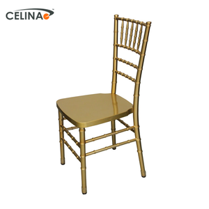 Celina เก้าอี้พาณิชย์โครเมี่ยมเคลือบขาเหล็กความทนทาน Bellaire Chiavari สำหรับงานเลี้ยง - Product Image 3