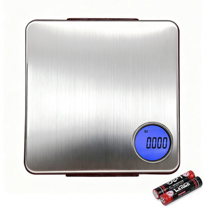 <strong>High</strong> Precise Digital Pocket Jewelry <strong>Scale</strong> 0.01g Weight LCD Display Battery-Powered Maximum 1kg <strong>Recommendation</strong> Silver 200g - Product Image 5