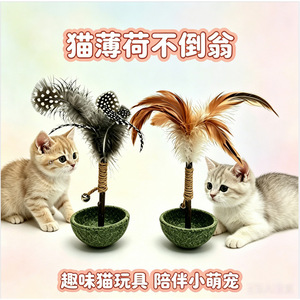 Catnip Roly Poly <b>Toy</b> For Cats <b>Woody</b> Smartweed Interactive Pet <b>Toy</b> Conventional Size Solid Color - Product Image 3