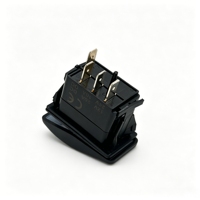 Interrupteurs à bascule étanches DC 12/24V de qualité marine, gravés au laser avec motif ON&OUT, 4 broches ON-OFF-ON pour yachts, voitures et applications électroniques