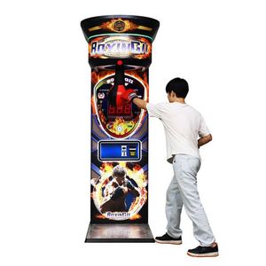 Factory Wholesale Ninix Brand Electronic Coin Operated Game <b>Machine</b> Sport Boxing Arcade <b>Punch</b> Amusement US Plug Wooden Packaging - Product Image 1