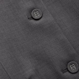 Blazer de oficina de color sólido para mujer con botón de solapa Top de traje elegante para mujer - Product Image 3