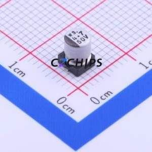 UWR1H4R7MCL1GB SMD Aluminum Electrolytic <b>Capacitor</b> SMD,D4xL5.4mm 4.7uF 20% 50V 30mA-10kHz - Product Image 1