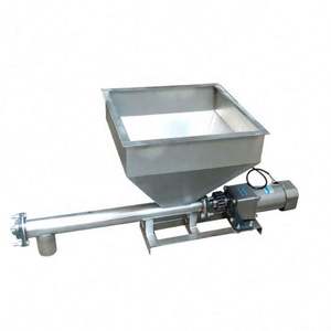 Convoyeur à vis hélicoïdal en acier inoxydable standard d'usine, grande capacité, avec trémie - Product Image 4