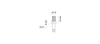 MACO 0581 Fourniture directe d'usine Excellente vente en gros Roulettes à douille pour meubles en Italie Roulette à roulement en nylon multicolore de 60 mm