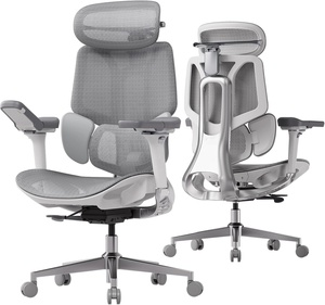 Chaise de bureau grande taille avec accoudoirs réglables 6D, appui-tête 4D, soutien lombaire dynamique 3 zones, chaise ergonomique en maille <span class=keywords><strong>E3</strong></span> Pro en promotion - Product Image 1