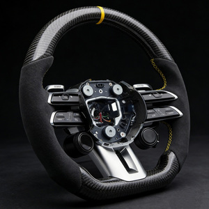Volant de direction en carbone Alcantara pour Mercedes Benz <span class=keywords><strong>AMG</strong></span> W205 W177 Gle63 <span class=keywords><strong>E55</strong></span> X156 - Product Image 1
