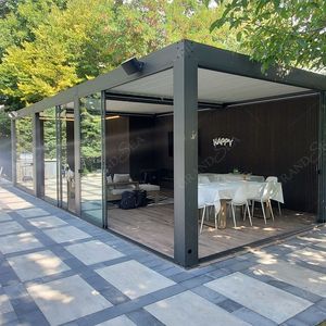 Paviljoen Buitentuin Pergola Met Regenbestendige Aluminium Pergola 300X250 Alu Pergola Intrekbaar Balkon Aluminium Luifel - Product Image 4