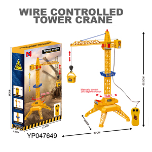 <span class=keywords><strong>360</strong></span> độ xoay dây điều khiển cẩu tháp kỹ thuật nhựa Điện Xe tải đồ chơi kỹ sư - Product Image 5