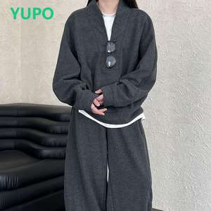 <span class=keywords><strong>Candice</strong></span> Otoño/Invierno New Old Money Style Loose Brushed Streetwear Sudadera + Pantalones de cimitarra Conjunto informal de dos piezas para mujer - Product Image 1