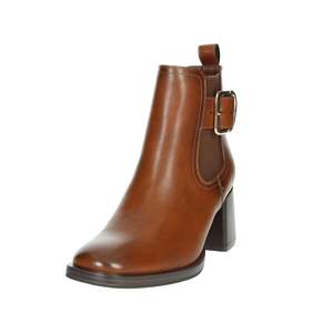 Bottines pour femmes en cuir à talon K-10093 Taille 35 Détail boucle - Product Image 6