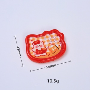 Милый цветной брелок-шарм из смолы в виде кота с бутербродом, перфорированный, для украшения чехлов, заколок для волос и других поделок - Product Image 6