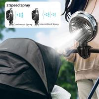 Ventilateur portatif rechargeable de brume de poulpe d'USB de camping extérieur