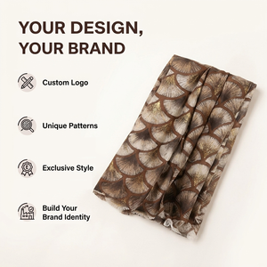 Custom Printed Long Scarf 180x90cm Premium Cotton Fashion Wrap Shawl OEM ODM Personalized Design for Women - Product Image 4