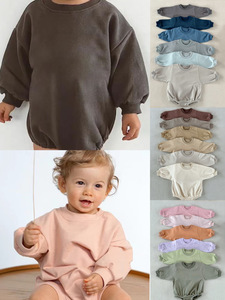 Autunno Casual Cross-Border tuta a maniche lunghe avvolgente in spugna multicolore maglia tinta unita tessuto a maglia per arrampicata - Product Image 6