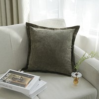 Housse de coussin moderne en velours côtelé tissé pour la maison, 45x45cm, vente en gros
