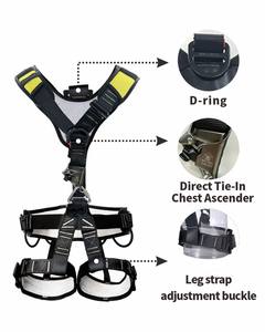 調整可能な5点直接タイインチェストアセンダー快適なポリエステルクライミングハーネスCE認定屋外落下防止 - Product Image 4