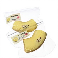 Jouet anti-stress en silicone souple en forme d'ours et de carotte, texture argileuse, personnalisable, simulation de bâtonnets alimentaires, pour filles - Vente chaude
