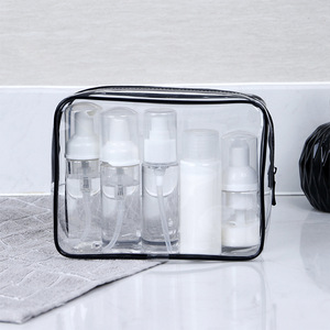 Sac de toilette souple à fermeture éclair, étanche, petit format, approuvé TSA, avec poignée, pour bagages d'<span class=keywords><strong>avion</strong></span> - Product Image 2