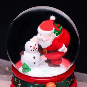 2026 nuevo Santa Claus bola de cristal caja de música dibujos animados brillante regalo de Navidad para niños y estudiantes - Product Image 3