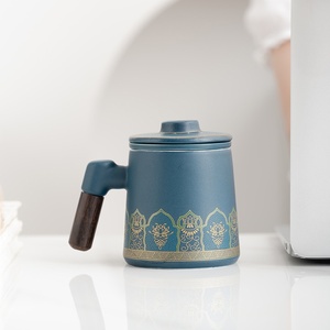Taza de Cerámica Estilo Chino con Tapa y Filtro para Té, Ideal para Regalo Empresarial, Hogar u Oficina, Venta al Por Mayor - Product Image 2