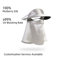 Masque facial long coréen en pure soie de mûrier 16 Momme, protection UV, haute qualité, OEM ODM, logo personnalisé, stock usine