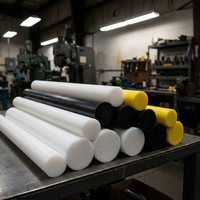 Barre ronde solide en polypropylène PP haute résistance, résistante à la corrosion, pour pièces de machines industrielles