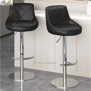 Nouveau design, tabourets <span class=keywords><strong>de</strong></span> bar confortables et pivotants avec hauteur <span class=keywords><strong>de</strong></span> chaise et dossier - Product Image 1